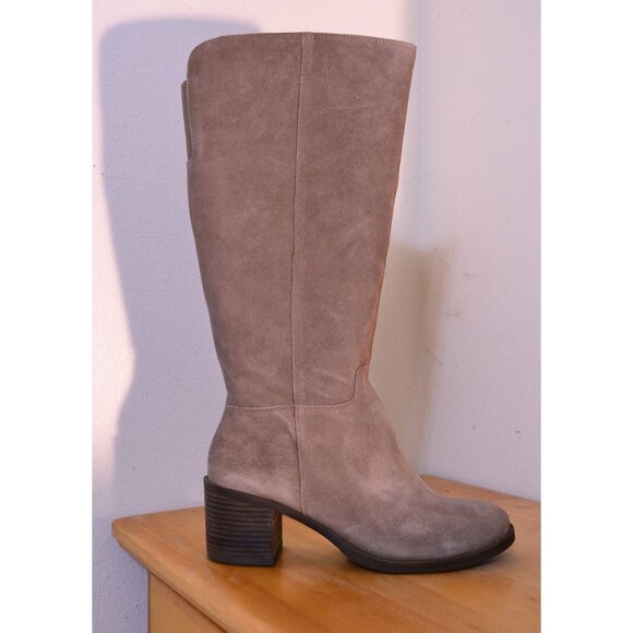 Lucky Brand RK-Ritten style women's suede knee high boots, wide calf, size 12 - Picture 2 of 5